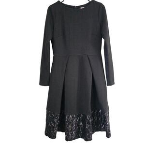 Traffic People Dress Medium Black Long Sleeve Special Occasion Sequins‎ Holiday